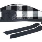 White Black Rob Roy Tartan Cap