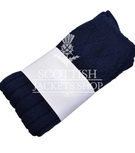 Navy Blue kilt Socks