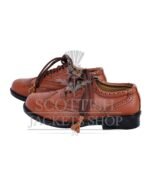 Brown Leather Ghillie Brogues Kilt Shoes