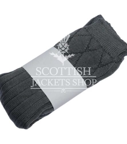 Charcoal Gray kilt Socks