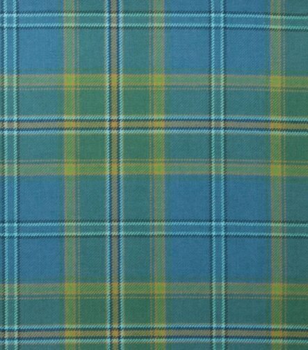 All Ireland Blue Irish Tartan Fabric