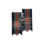 Black Stewart Tartan Flashes