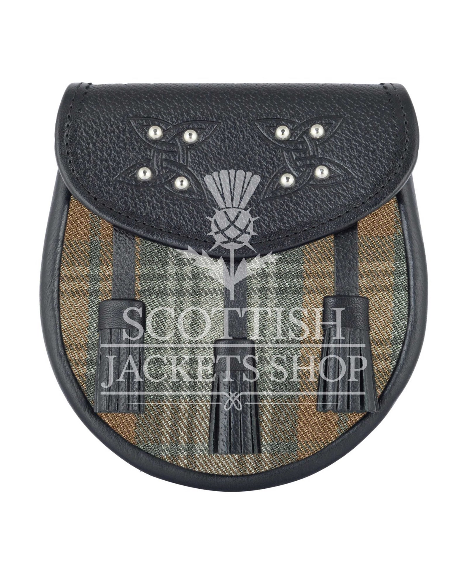 Black Watch Weathered Tartan Sporran Black Watch Weathered Tartan Sporran