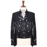 Black Wool Sheriffmuir Jacket and Waistcoat