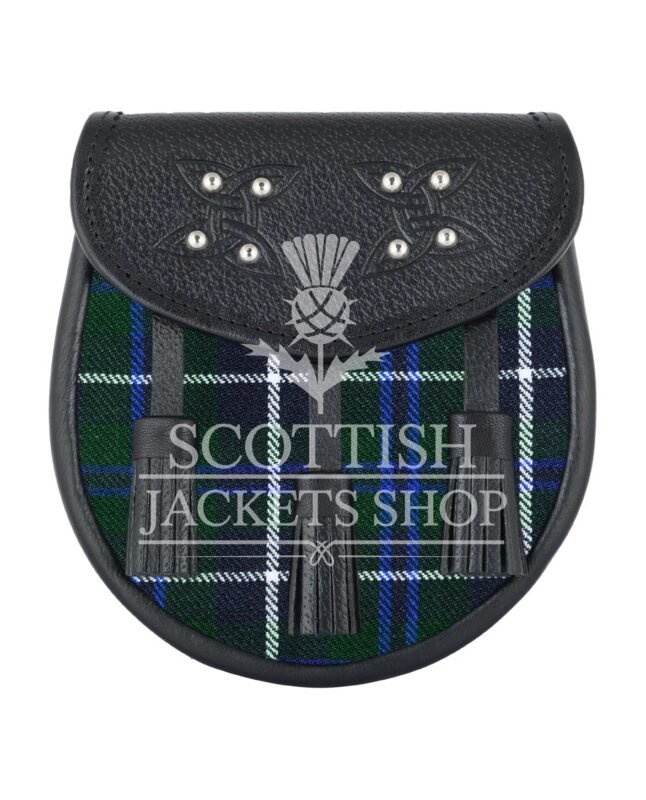 Blue Douglas Tartan Sporran