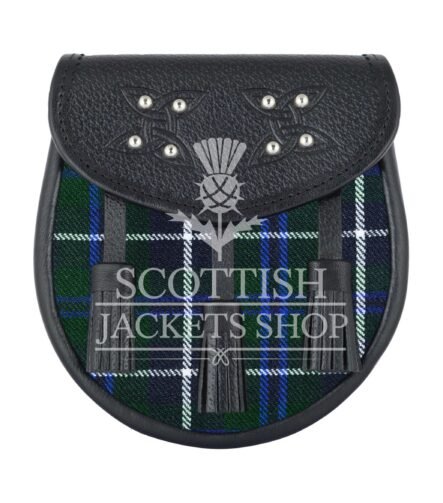 Blue Douglas Tartan Sporran