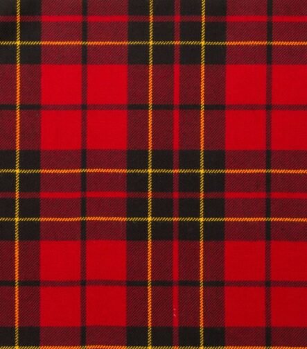 Brodie Red Modern Tartan Fabric