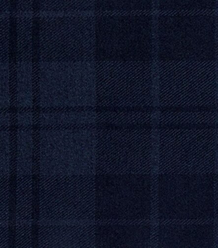 Douglas Dark Navy Tartan Fabric