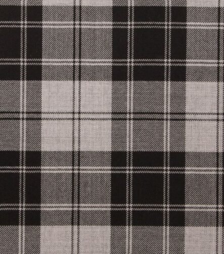 Douglas Grey Tartan Fabric
