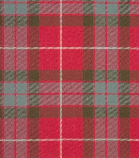 Fraser Red Weathered Tartan Fabric
