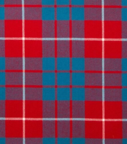 Hamilton Red Modern Tartan Fabric