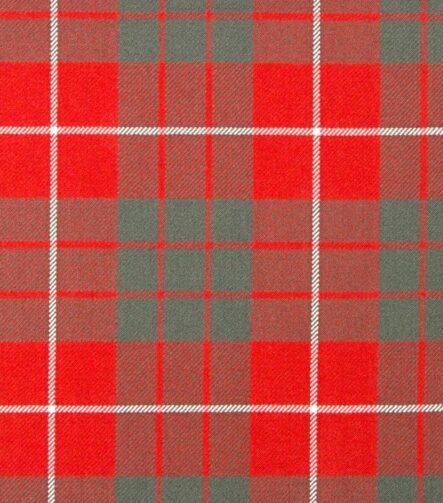 Hamilton Red Weathered Tartan Fabric