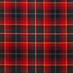 Innes Red Modern Tartan Fabrics
