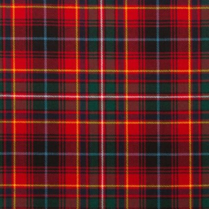 Innes Red Modern Tartan Fabrics