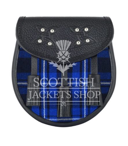 Ramsey Blue Tartan Sporran
