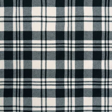 Scott Black And White Ancient Tartan Fabrics