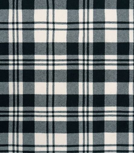 Scott Black And White Ancient Tartan Fabrics