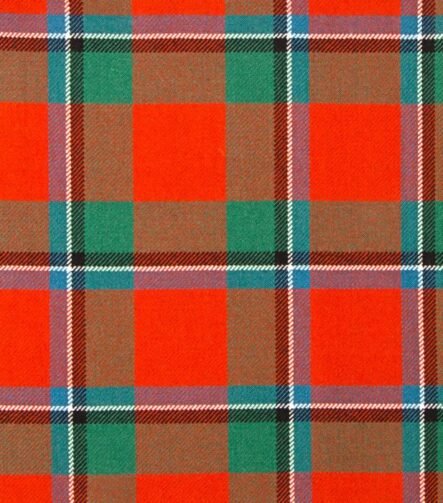 Sinclair Red Ancient Tartan Fabrics