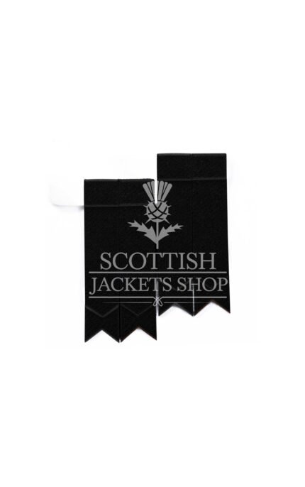 Solid Black Tartan Flashes