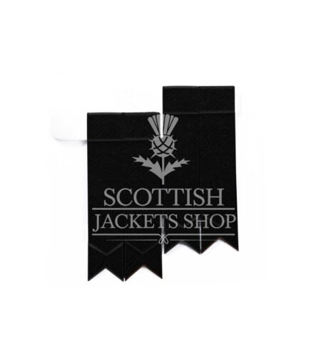 Solid Black Tartan Flashes