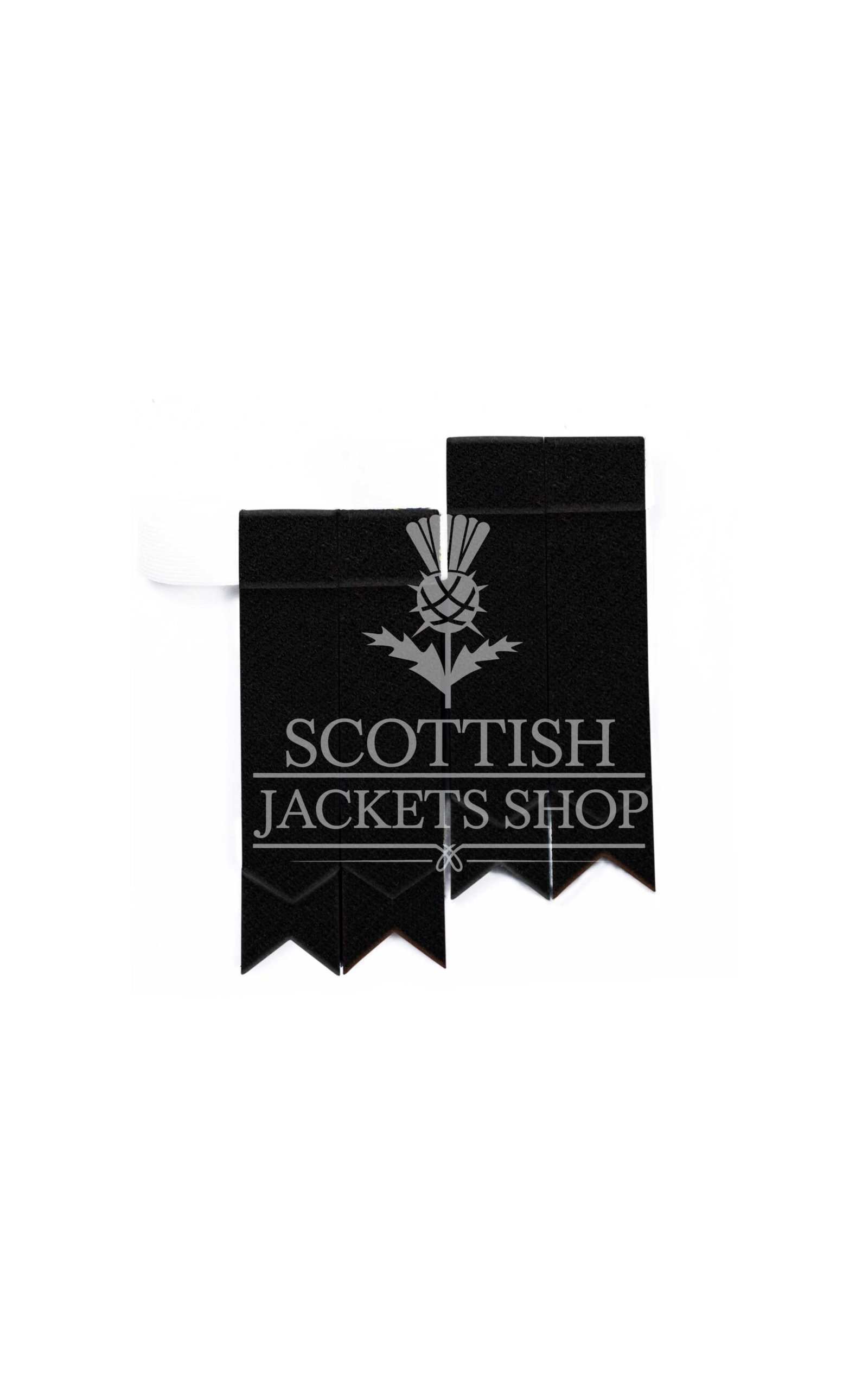 Solid Black Tartan Flashes Solid Black Tartan Flashes