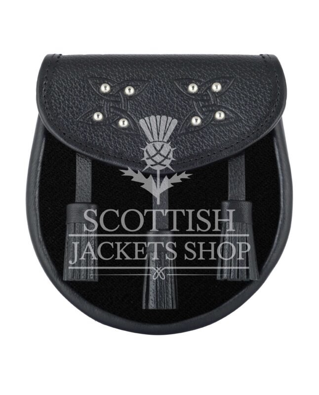 Solid Green Tartan Sporran