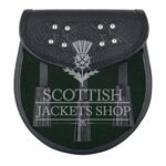 Solid Green Tartan Sporran