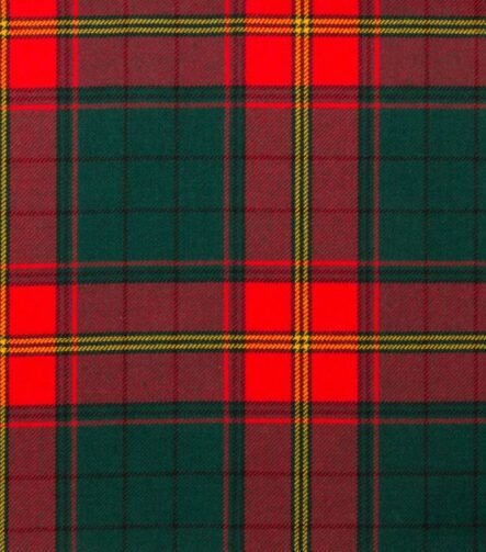 Ulster Red Irish Tartan Fabric