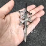 Rampant lion kilt pin