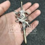 Rampant lion kilt pin