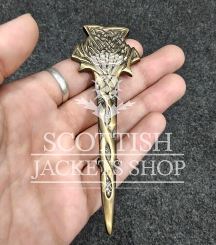 Thistle kilt pin