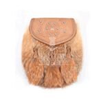 Brown Leather Real Fur Sami Dress Sporran