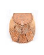 Brown Leather Real Fur Sami Dress Sporran