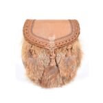 Brown Leather Real Fur Sami Dress Sporran