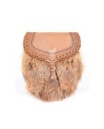 Brown Leather Real Fur Sami Dress Sporran