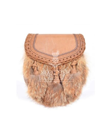 Brown Leather Real Fur Sami Dress Sporran