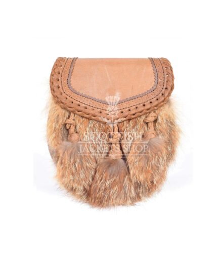 Brown Leather Real Fur Sami Dress Sporran
