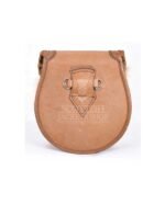 Brown Leather Stag Head Real Fur Sami Dress Sporran