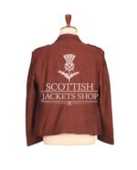 Men’s Maroon Tweed Jacket and Waistcoat