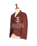 Men’s Maroon Tweed Jacket and Waistcoat