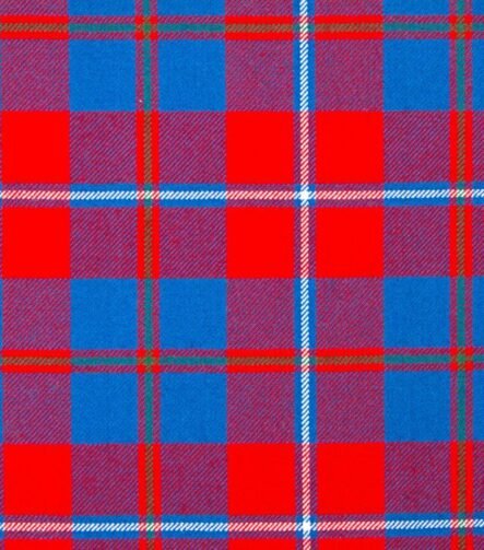 Galloway Red Modern Tartan Fabric