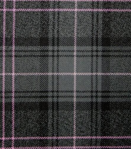 Highland Granite Pink Tartan Fabric