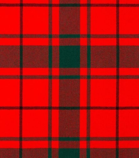 MacDonald of the Isles Red Modern Tartan Fabric