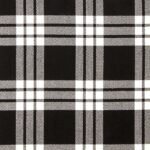 MacFarlane Black-White Ancient Tartan Fabric