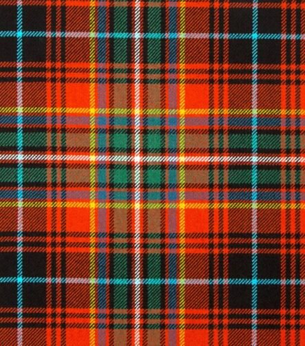 MacInnes Red Ancient Tartan Fabric