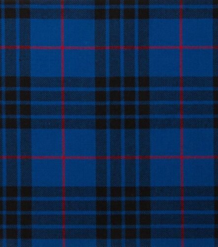 MacKay Blue Modern Tartan Fabric