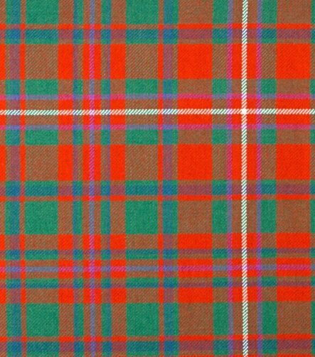 MacKinnon Red Ancient Tartan Fabric
