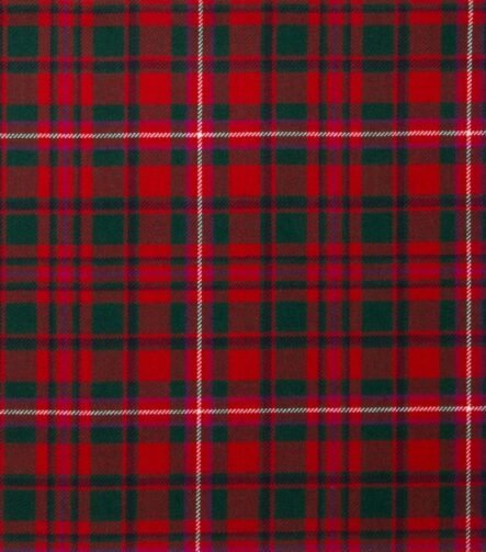 MacKinnon Red Modern Tartan Fabric