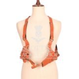 Men’s Vintage Brown Leather Shoulder Holster Rig