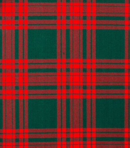 Menzies Green Modern Tartan Fabric